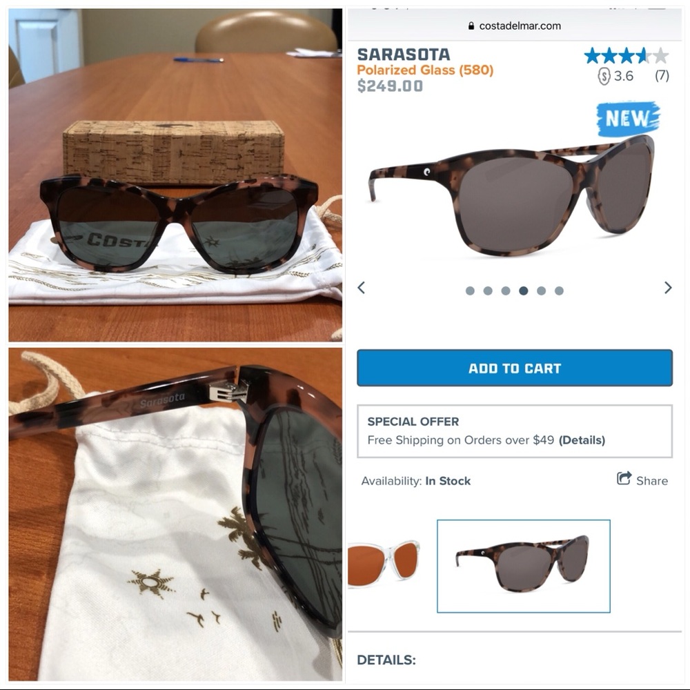Costa Del Mar Women’s Polarized Sunglasses